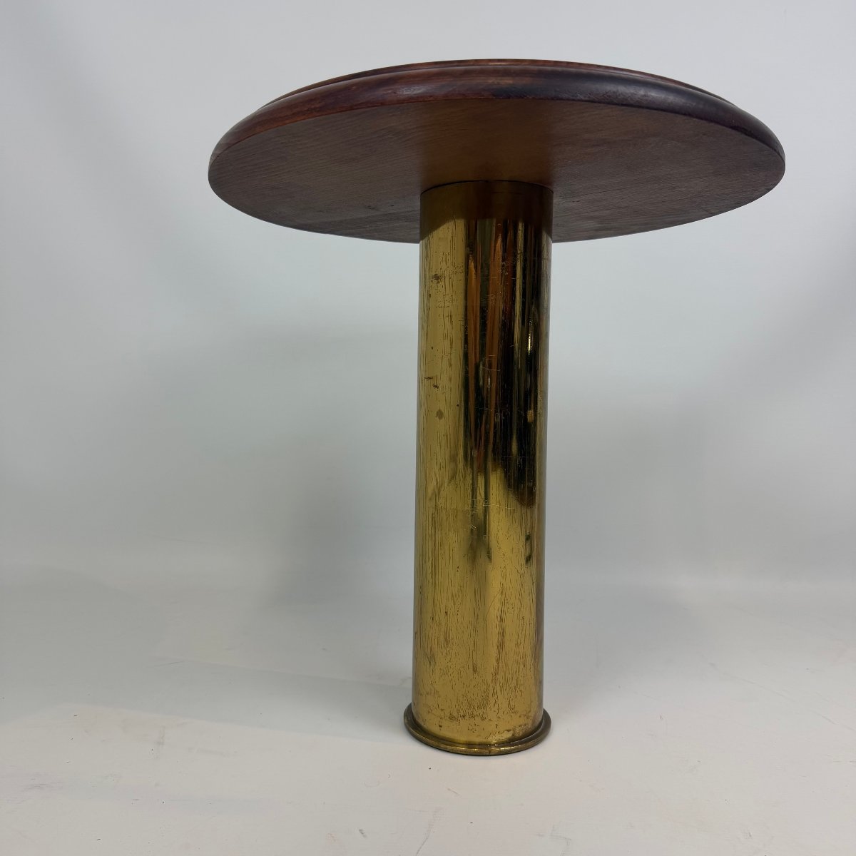 Coffee Table In Trench Art With Socket Base-photo-4