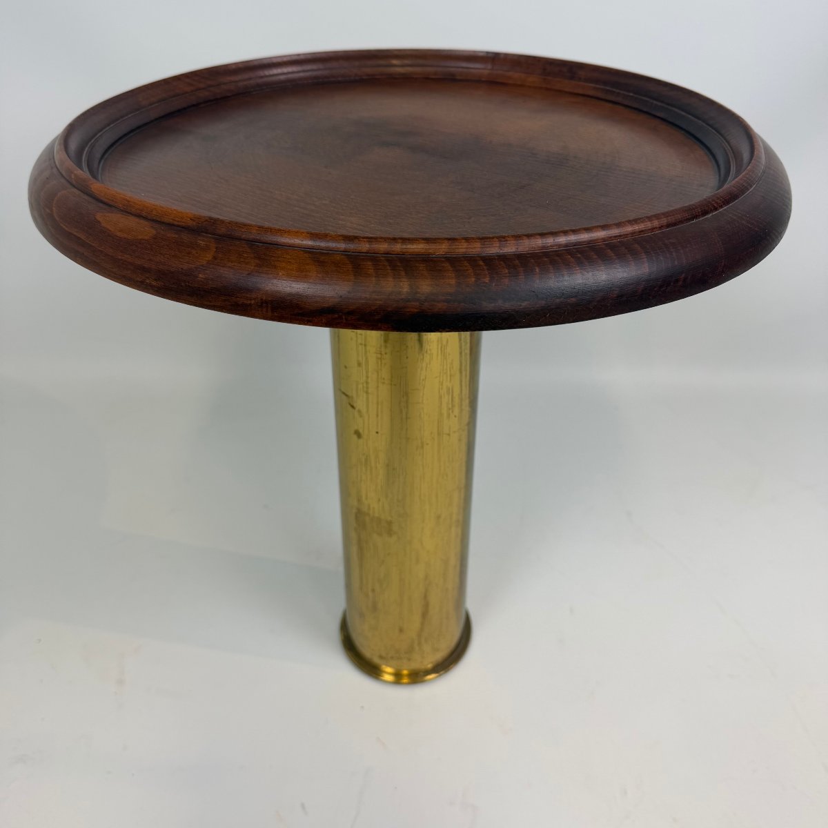 Coffee Table In Trench Art With Socket Base