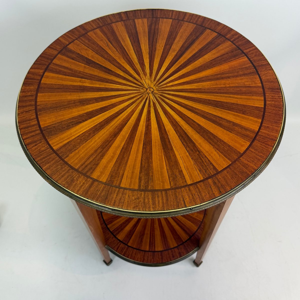 Marquetry Bouillotte Table-photo-2
