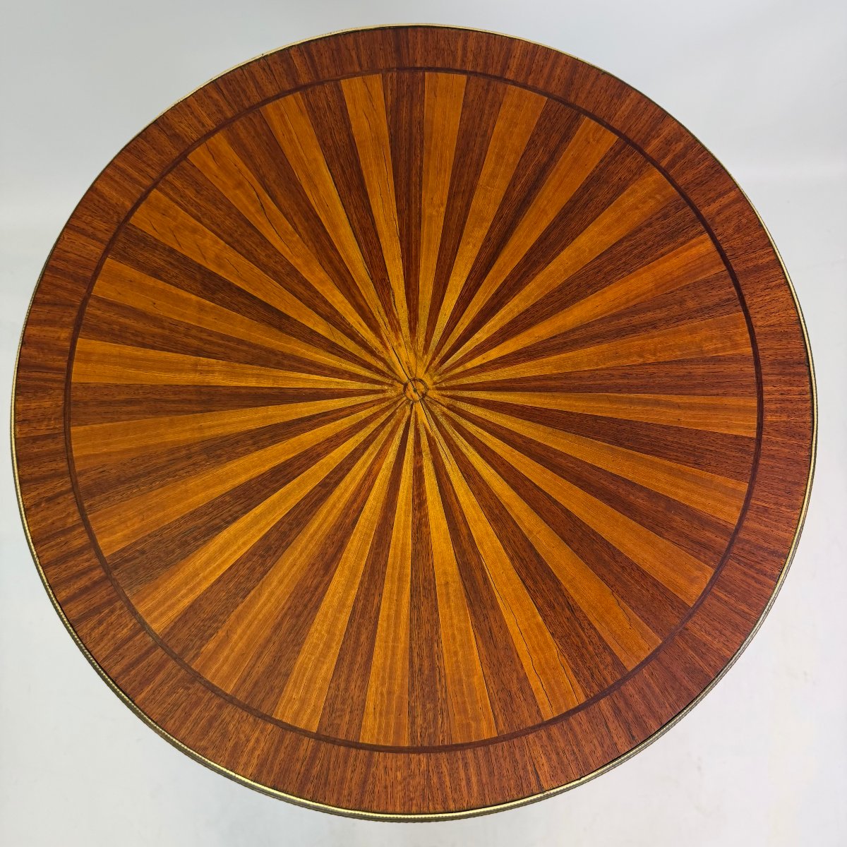 Marquetry Bouillotte Table-photo-3