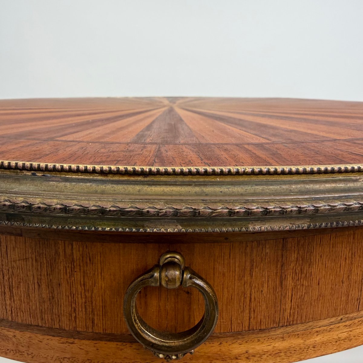 Marquetry Bouillotte Table-photo-2