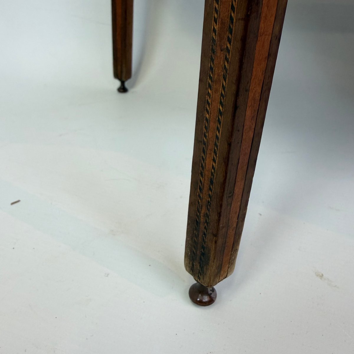 Edwardian Sheraton-style Half-moon Table-photo-4