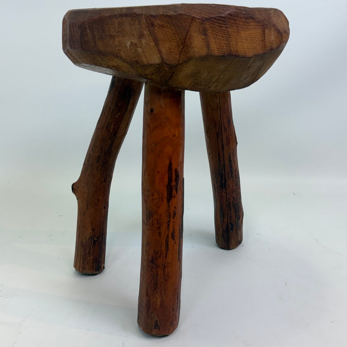 Brutalist-style Tripod Stool-photo-2