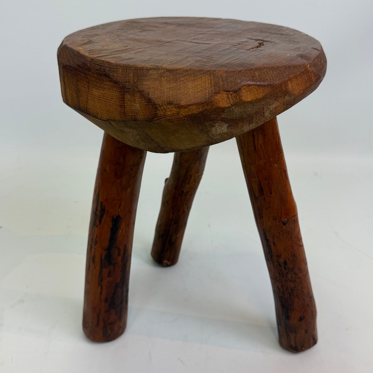 Brutalist-style Tripod Stool