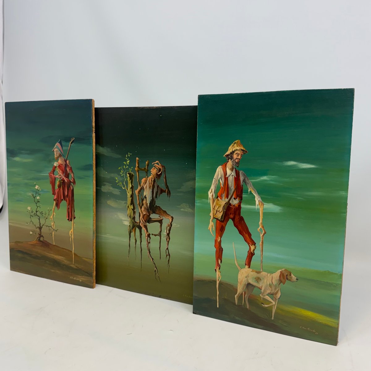 Triptych By Leopold Van Hende-photo-1