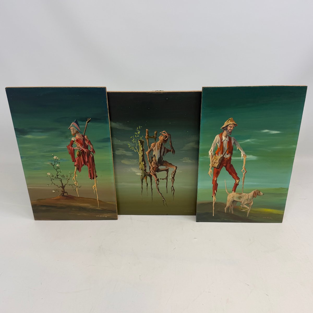 Triptych By Leopold Van Hende-photo-2