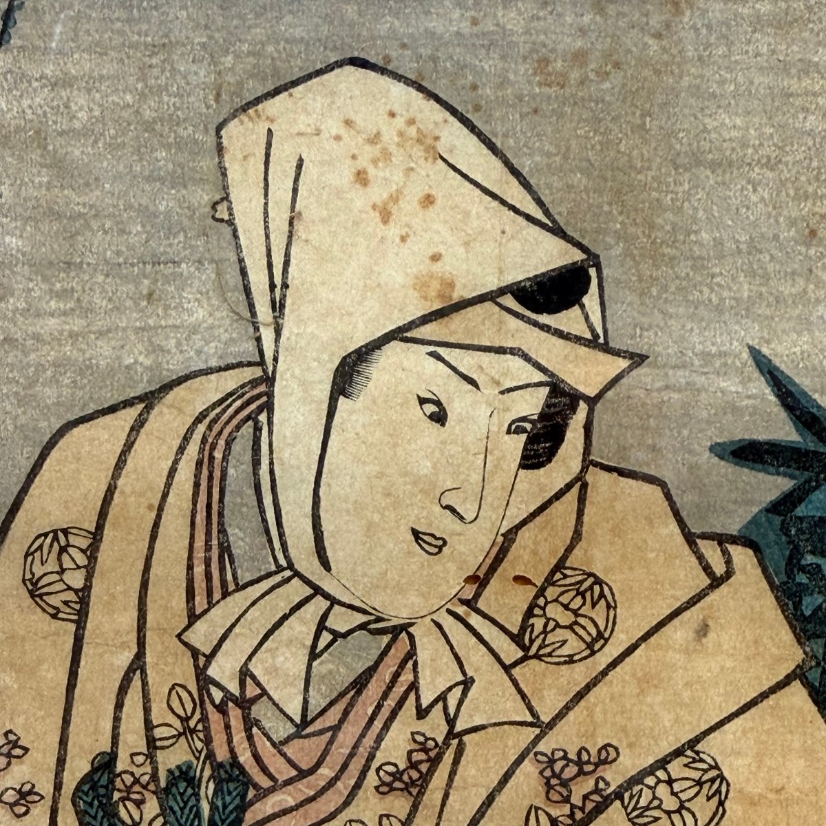 Set Of 5 Ukiyo-e Prints-photo-2
