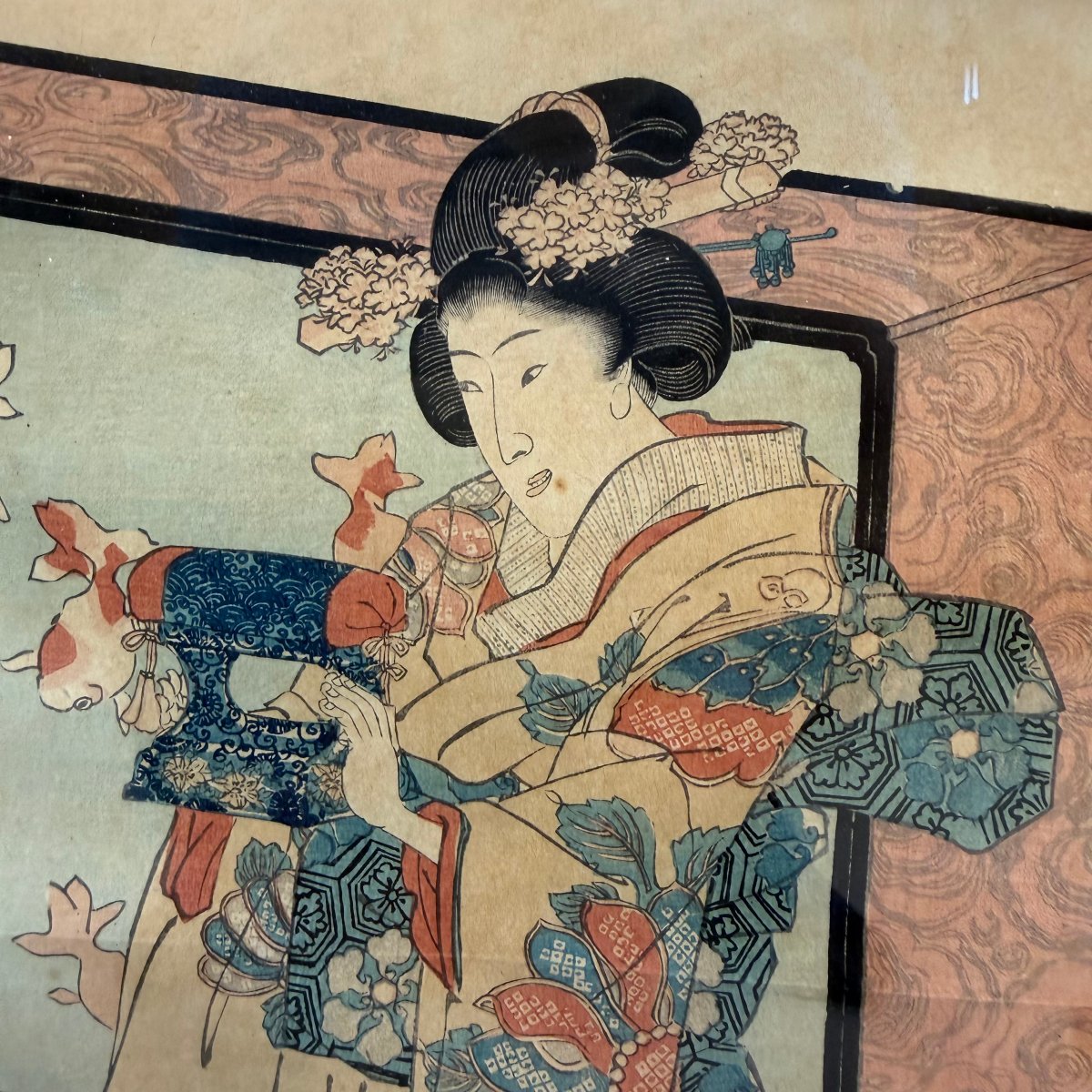 Set Of 5 Ukiyo-e Prints-photo-2