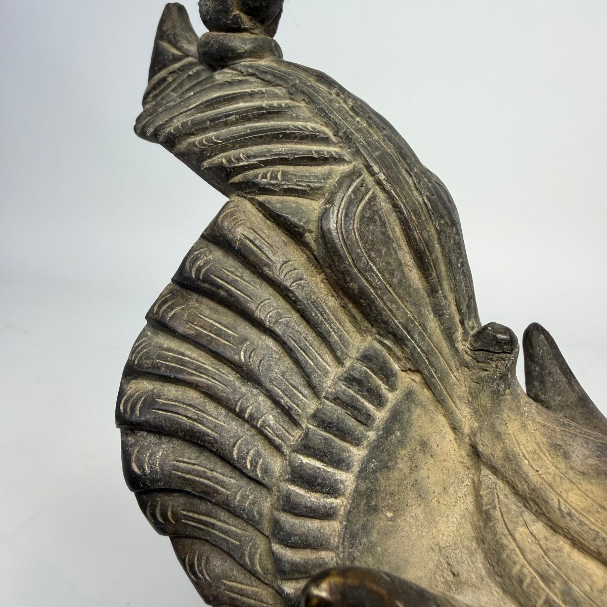 Poids à opium birman en bronze du XIXe siècle -photo-7