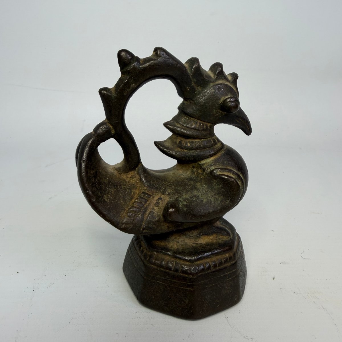 Ensemble de 11 poids à opium birmans en bronze du XIXe siècle-photo-5