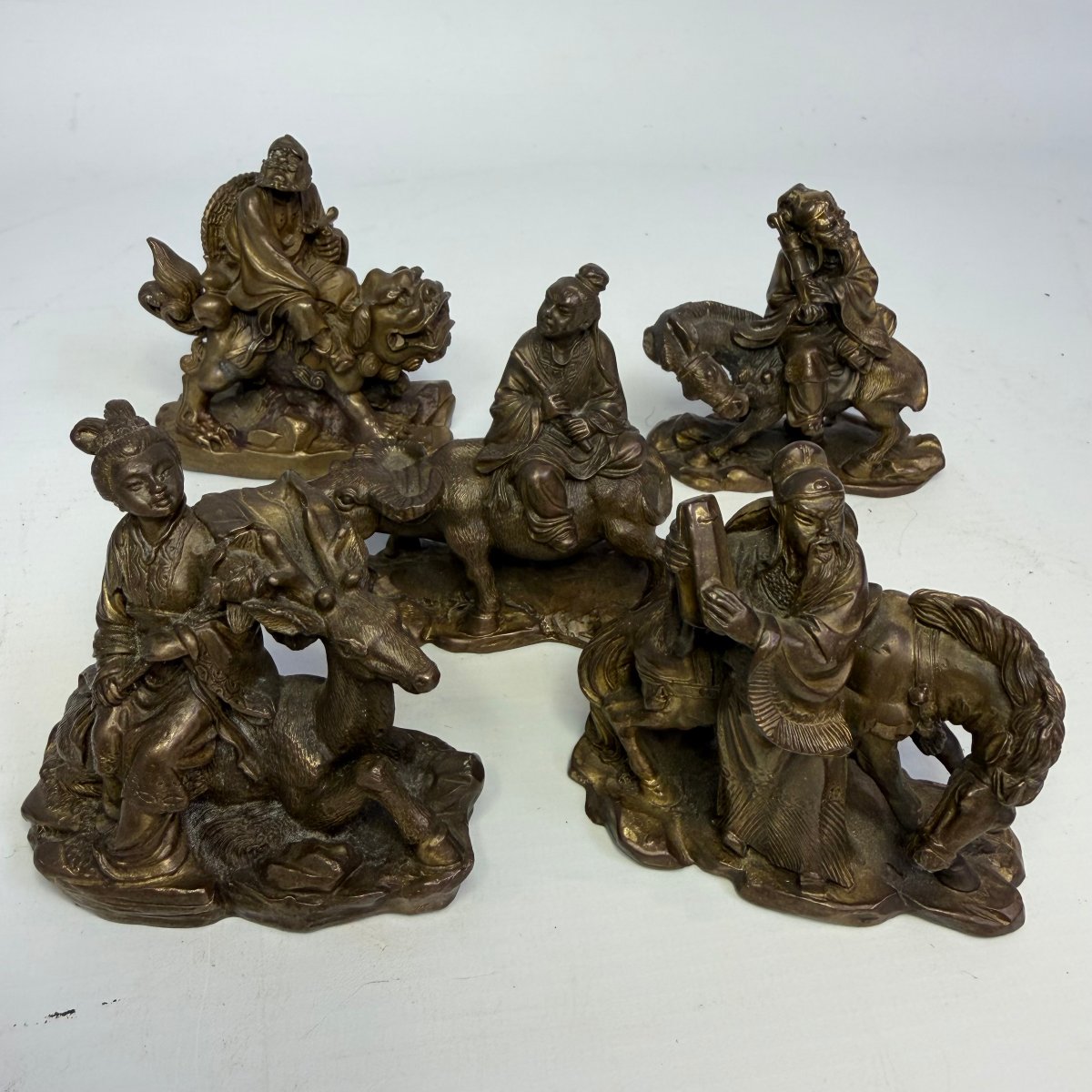 The "five Elders" In Bronze