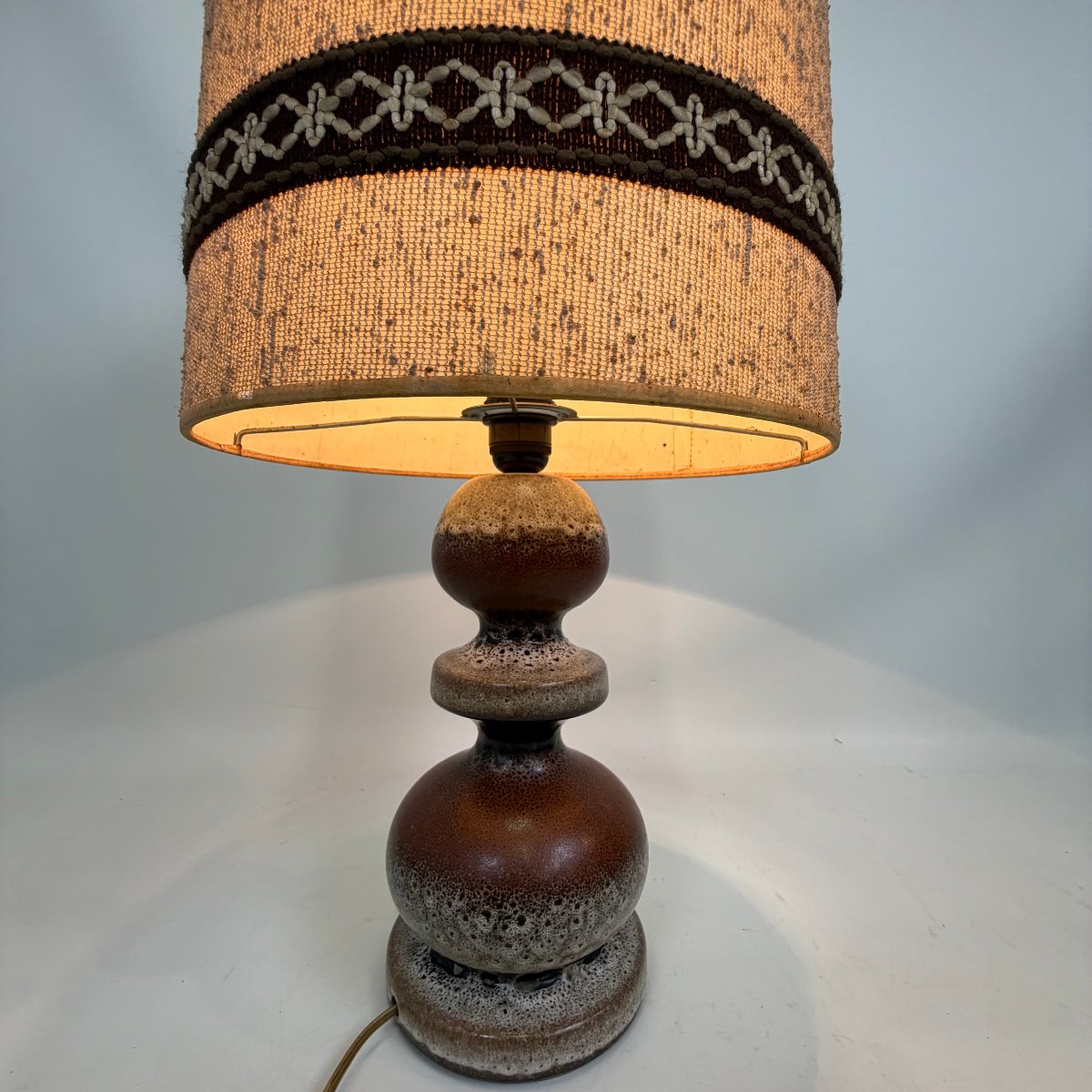 Lampe West Germany « Fat Lava » en céramique -photo-3