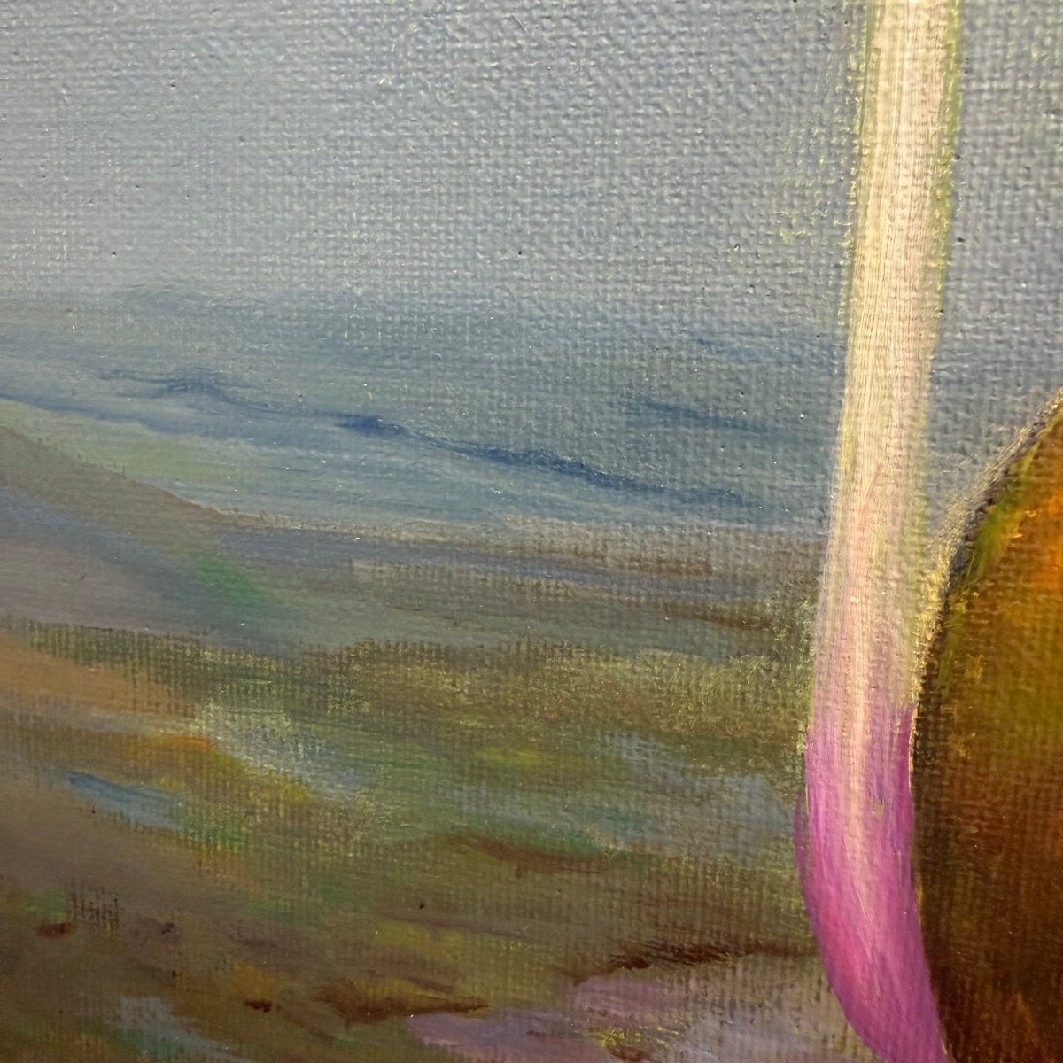 Huile sur toile « Compo » d’Antonis Mil-photo-2
