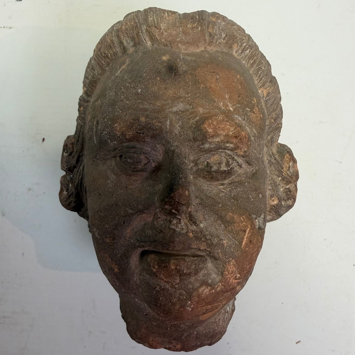 Fragmentary Terracotta Bust Head -photo-2