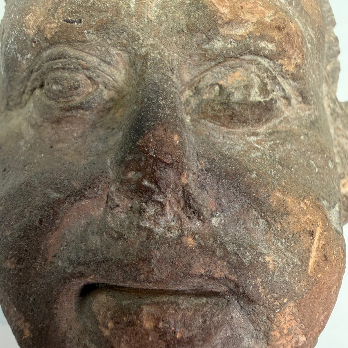 Fragmentary Terracotta Bust Head -photo-2