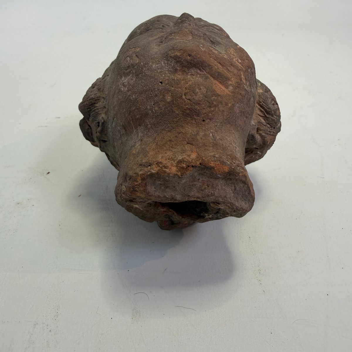 Fragmentary Terracotta Bust Head -photo-3