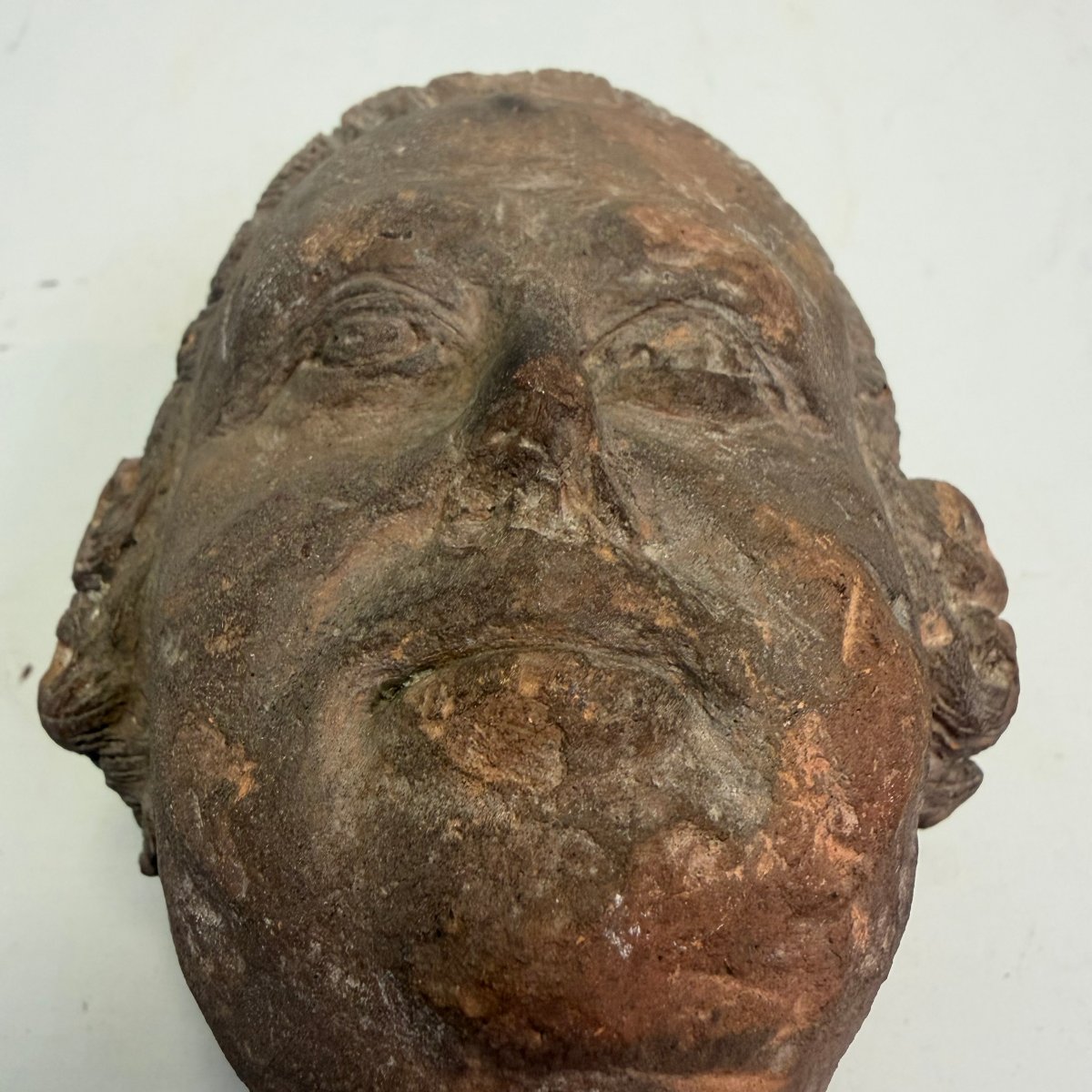 Fragmentary Terracotta Bust Head -photo-4