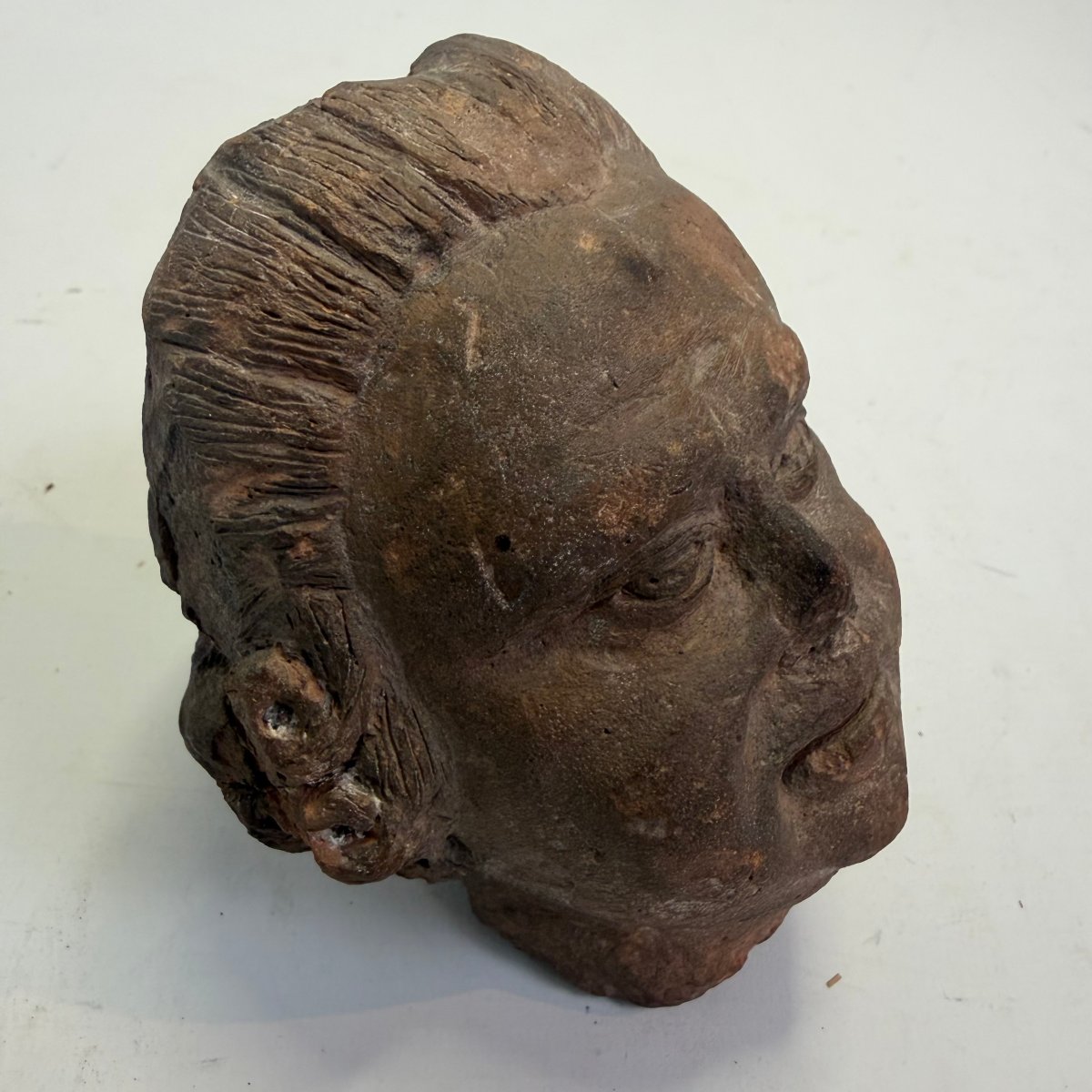 Fragmentary Terracotta Bust Head 