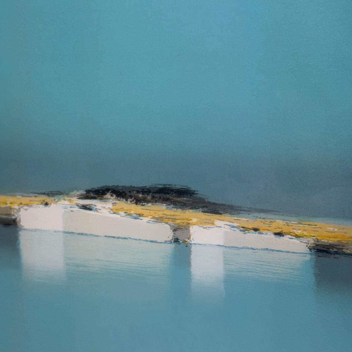 Lithograph “the Lagoon” By Pierre Doutreleau-photo-2