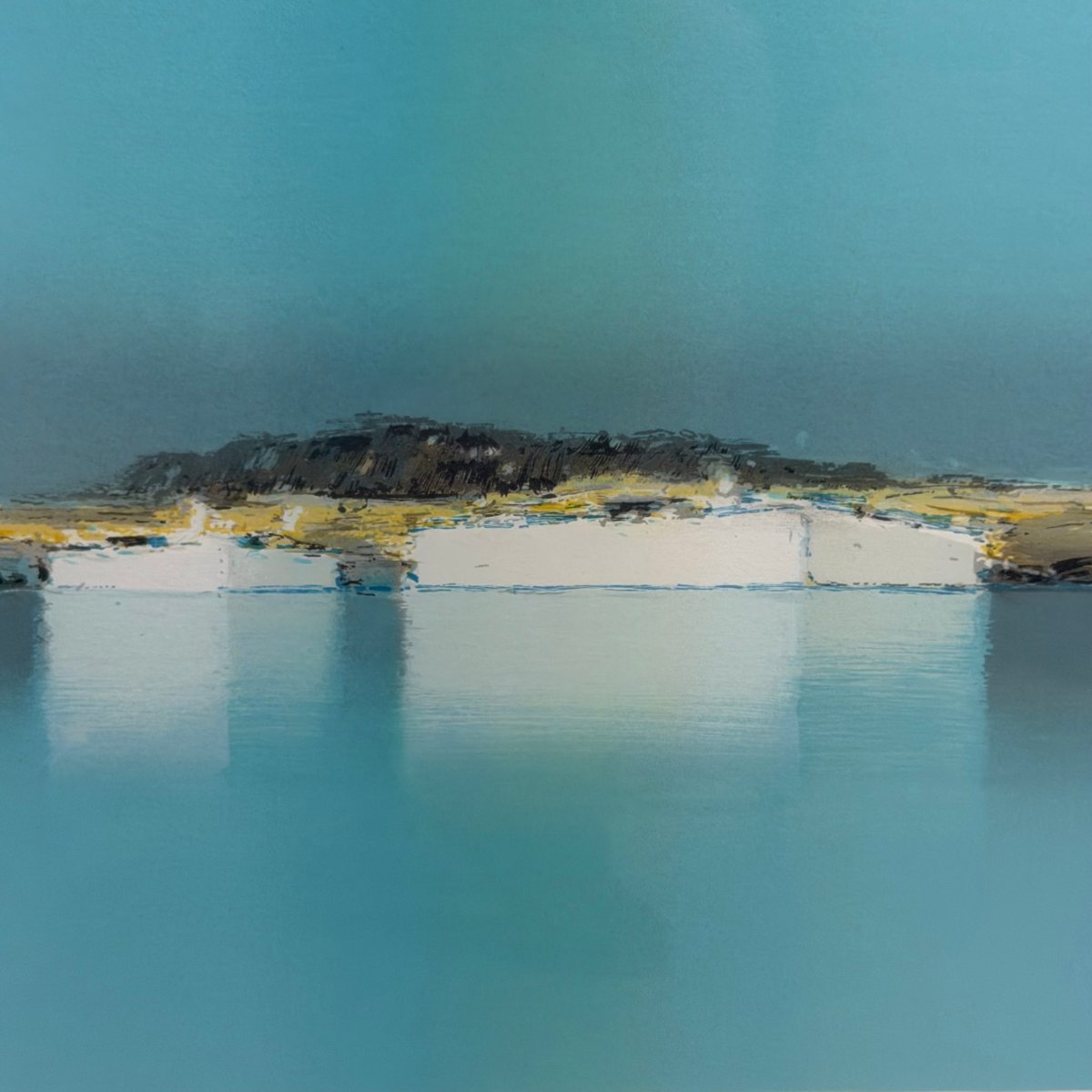 Lithograph “the Lagoon” By Pierre Doutreleau-photo-3
