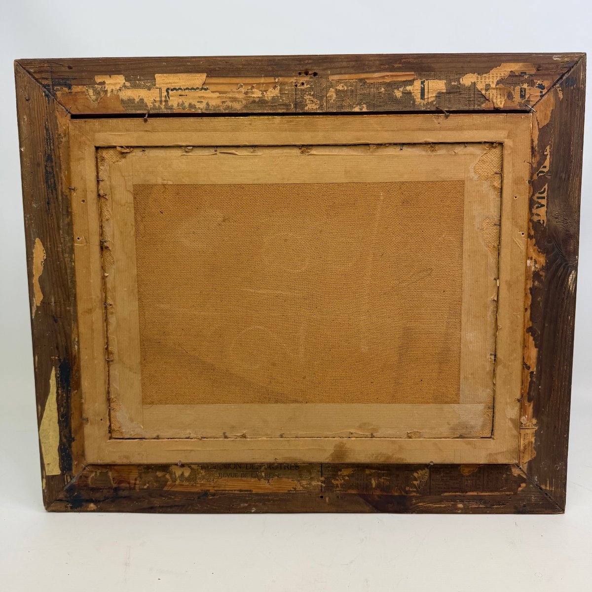 Huile sur toile 'Vue de rue' G. Matthyssens -photo-6