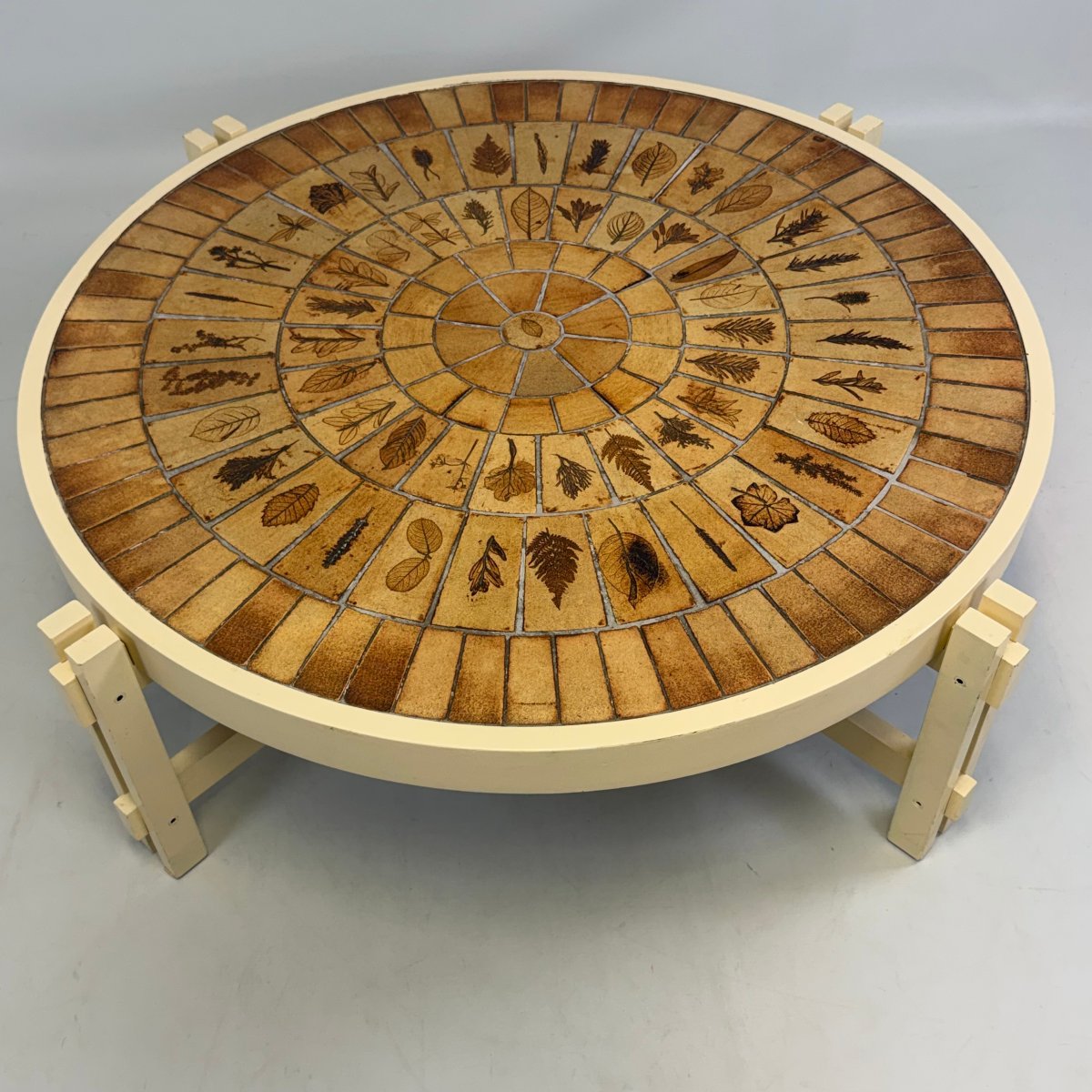 Garrigues/les Herberies Coffee Table By Roger Capron For Vallauris  