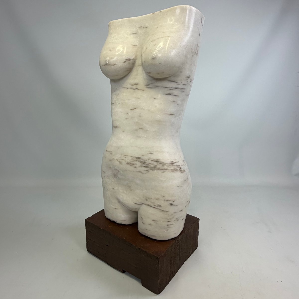 Marble Bust Of A Woman By Paul Baeteman -photo-3