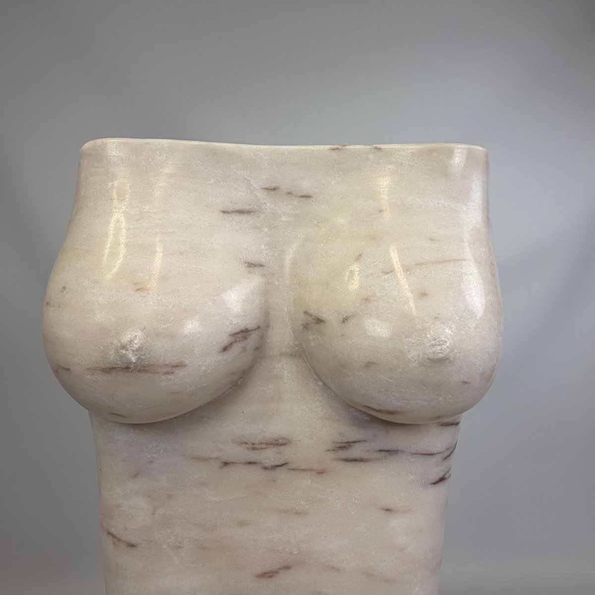 Marble Bust Of A Woman By Paul Baeteman -photo-1