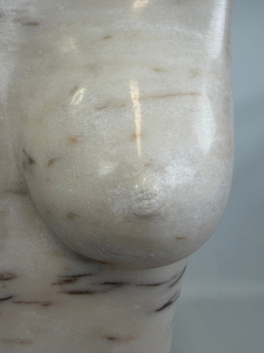 Marble Bust Of A Woman By Paul Baeteman -photo-8