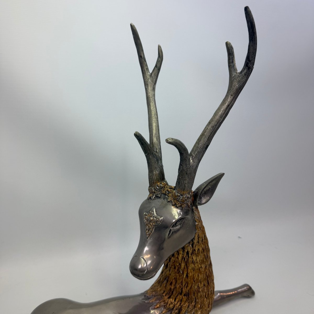 Thai Sculpture Depicting A Reclining Deer-photo-2