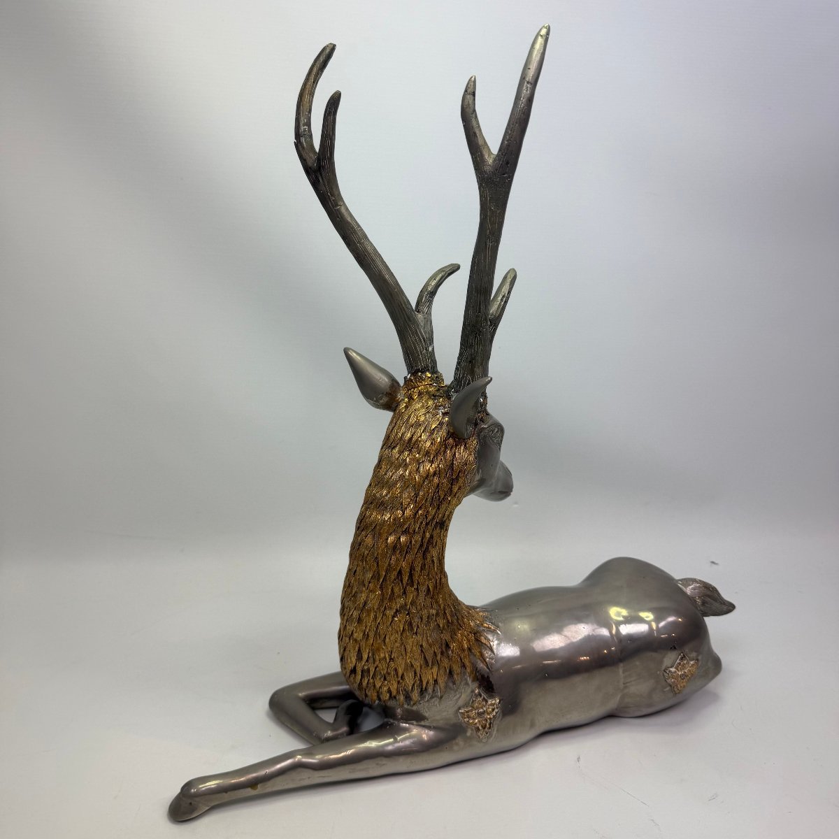 Thai Sculpture Depicting A Reclining Deer-photo-1