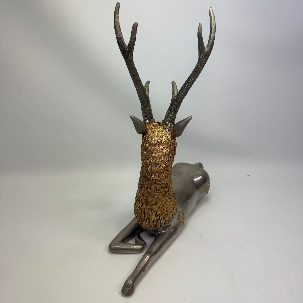 Thai Sculpture Depicting A Reclining Deer-photo-5