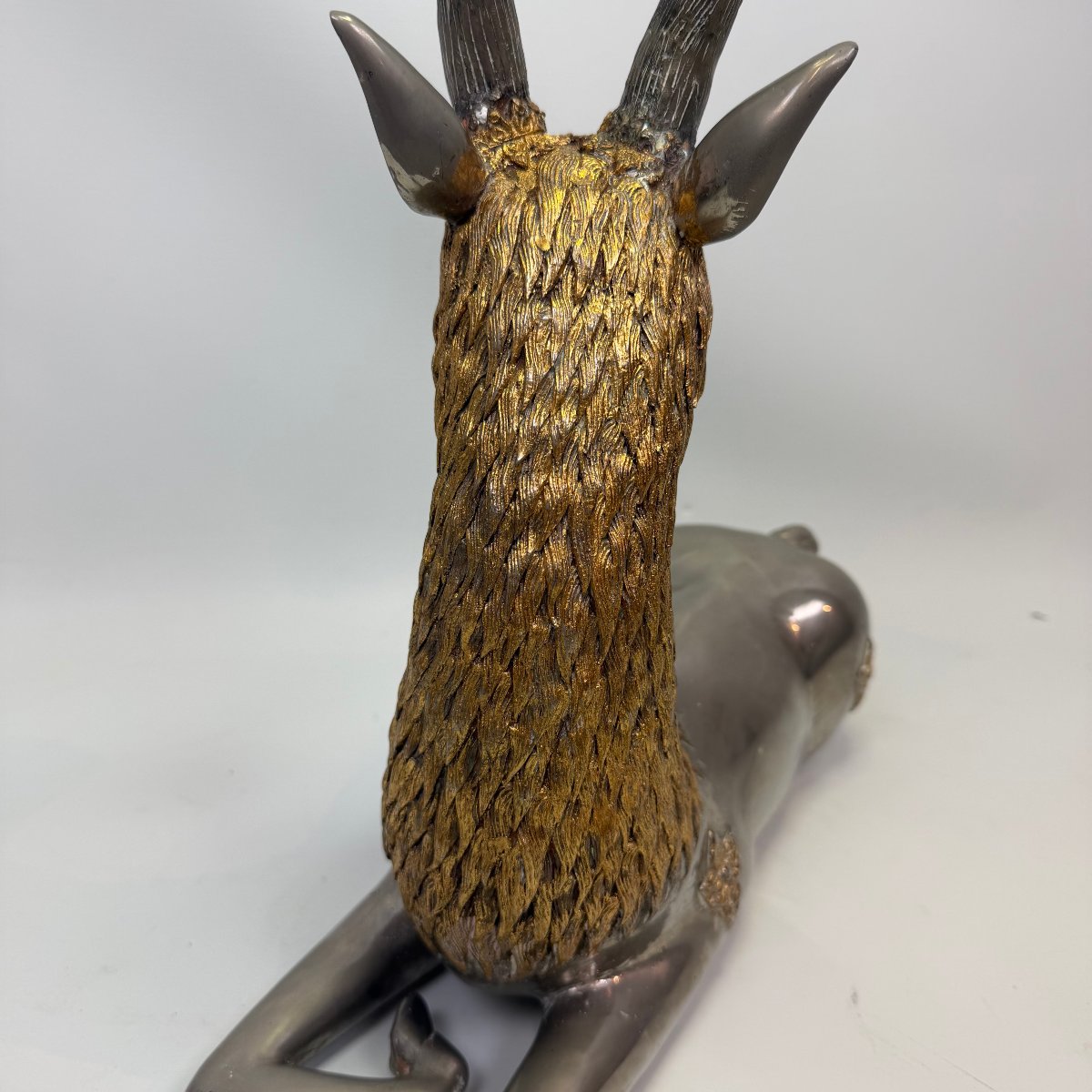 Thai Sculpture Depicting A Reclining Deer-photo-6
