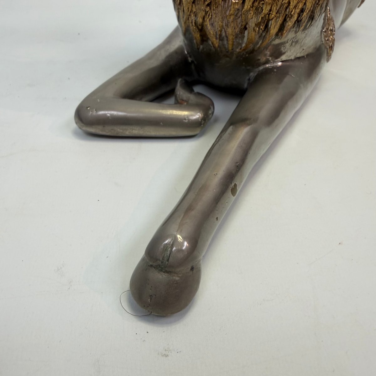 Thai Sculpture Depicting A Reclining Deer-photo-7