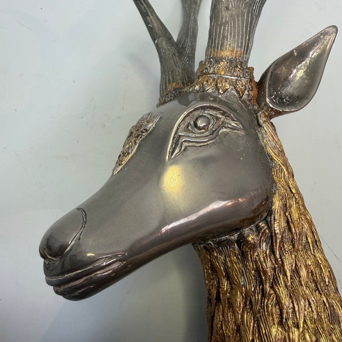 Thai Sculpture Depicting A Reclining Deer-photo-8