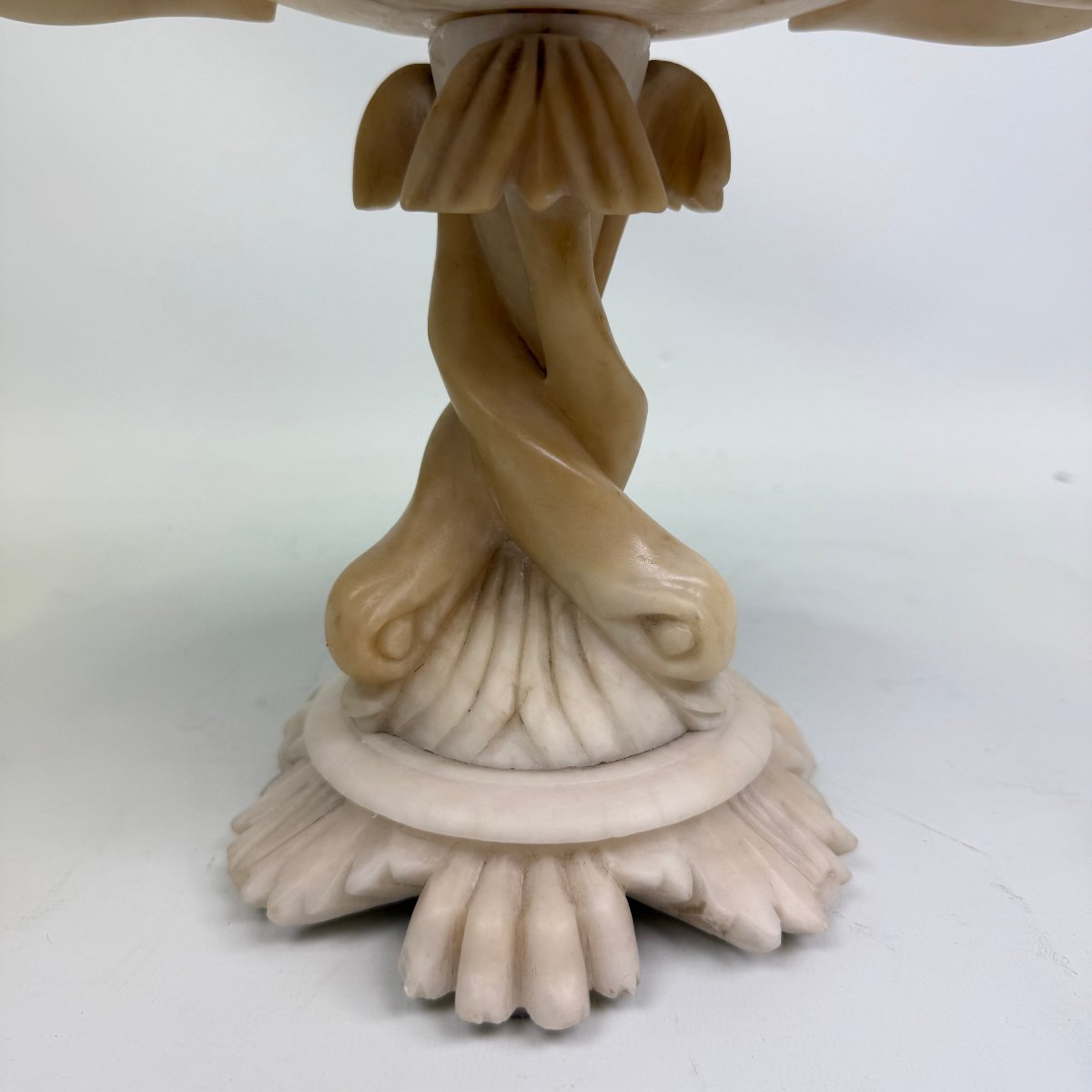 Tazza italienne en albâtre sculptée à la main -photo-2