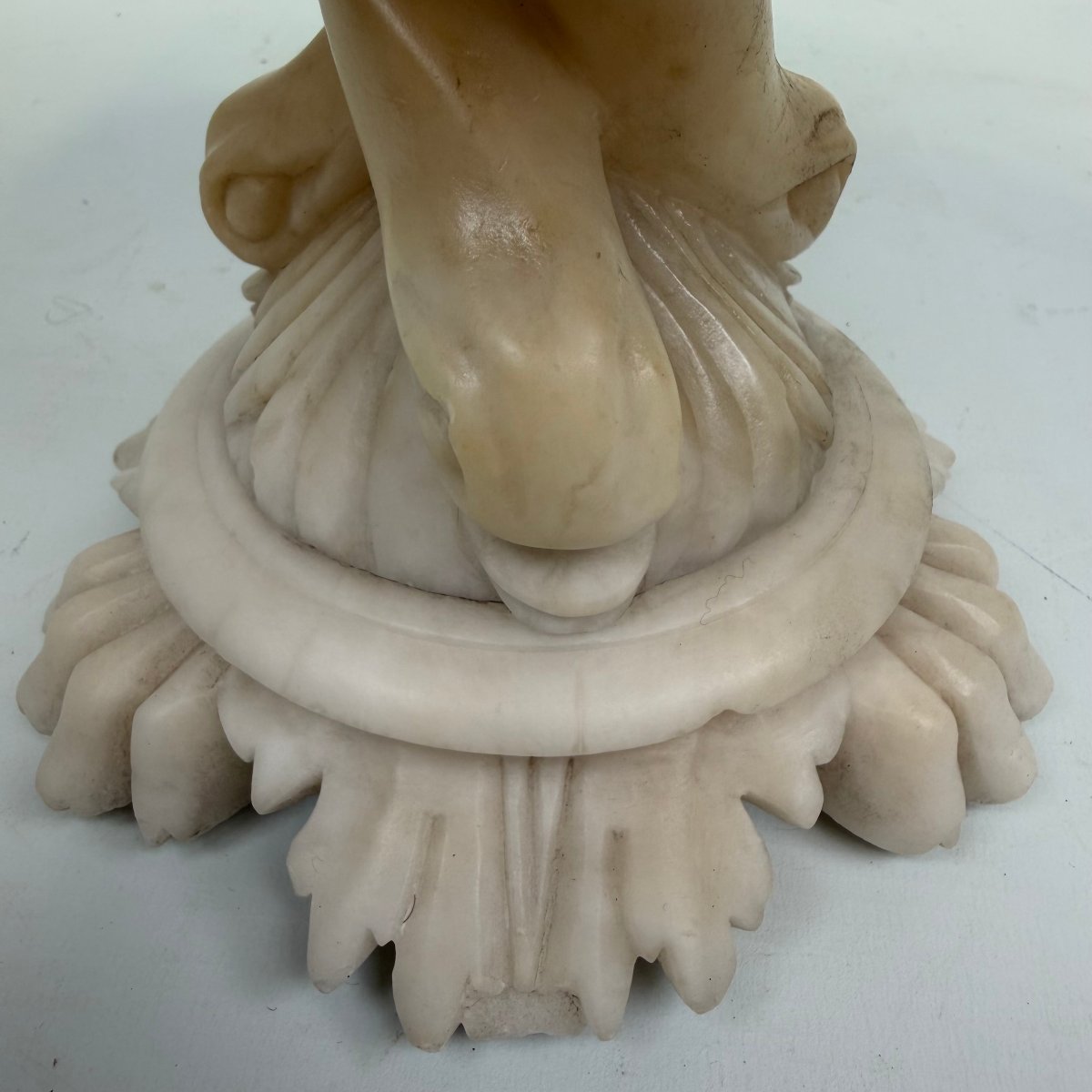 Tazza italienne en albâtre sculptée à la main -photo-3