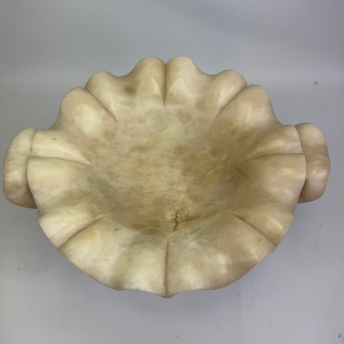 Tazza italienne en albâtre sculptée à la main -photo-5