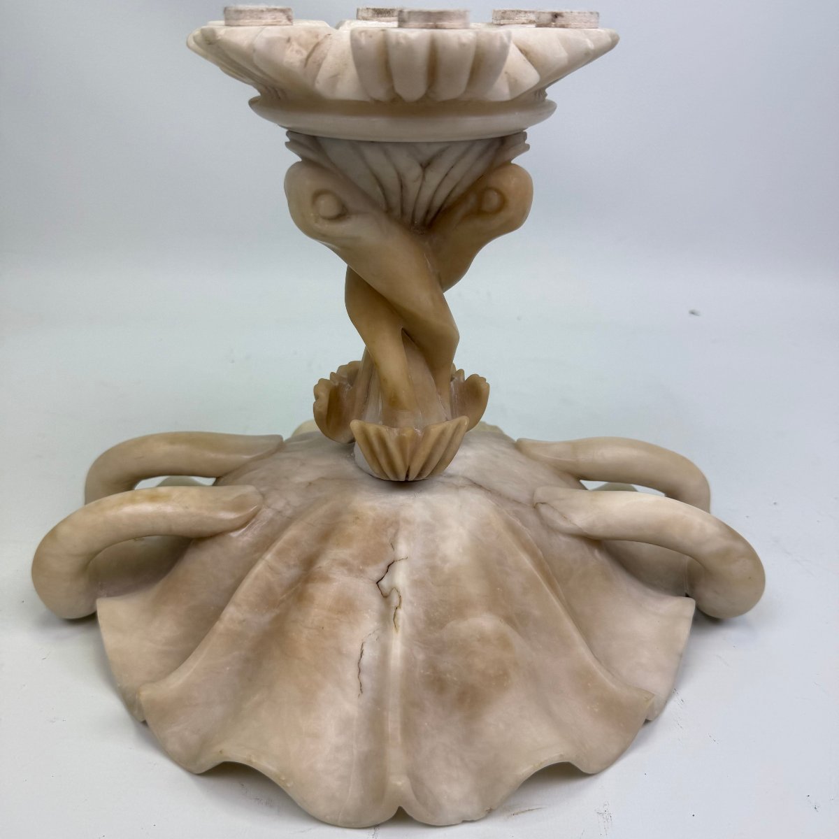 Tazza italienne en albâtre sculptée à la main -photo-6