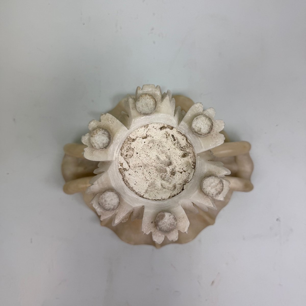 Tazza italienne en albâtre sculptée à la main -photo-7