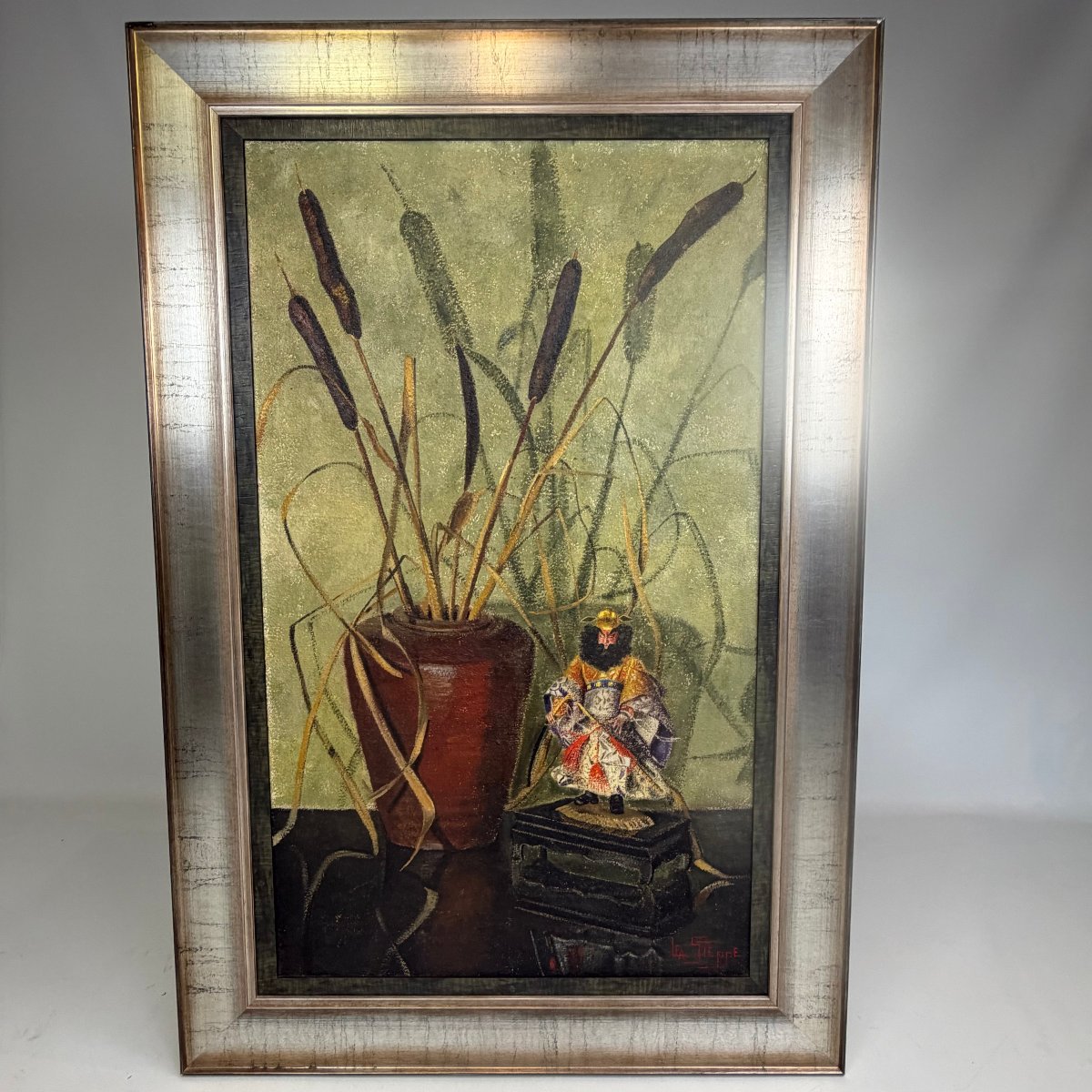 Huile sur toile « Nature morte » de Lea Steppe
