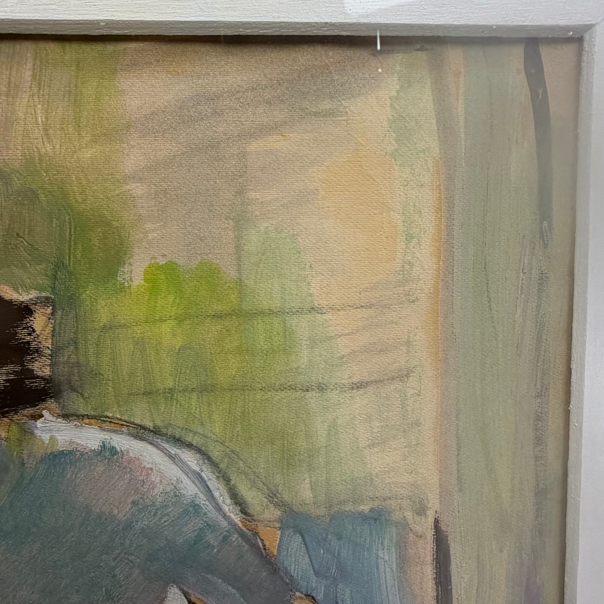 Watercolour Painting “seated Nude” By Frans Smeers -photo-8