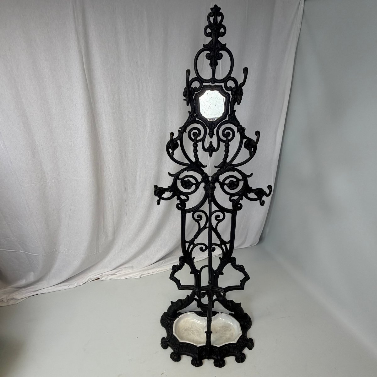 Porte-manteau en fonte de style rococo français -photo-2