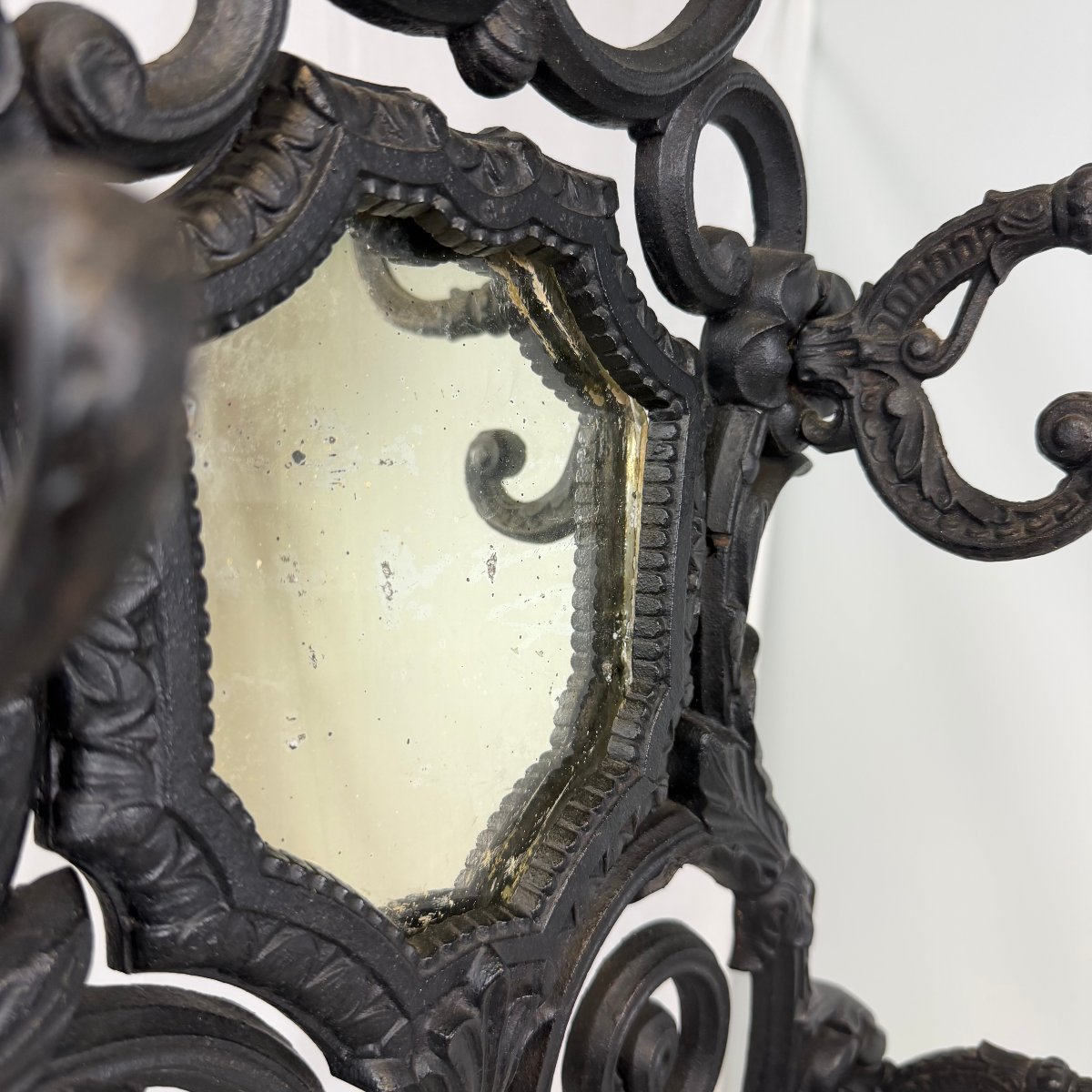 Porte-manteau en fonte de style rococo français -photo-8