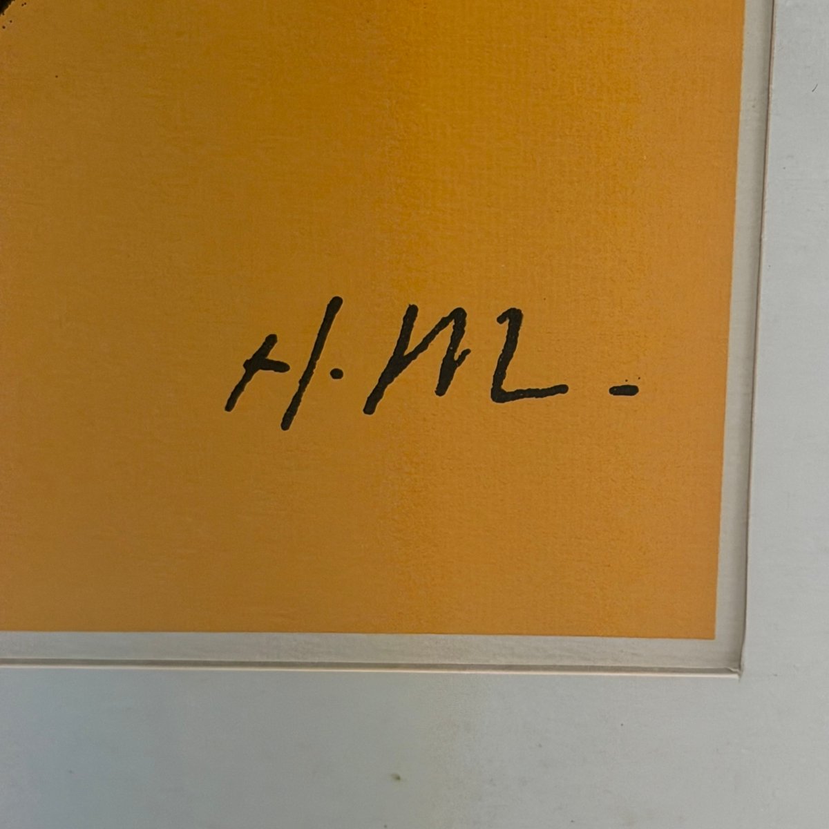 Sérigraphie « visage sur fond jaune » d'après Henri Matisse « -photo-4