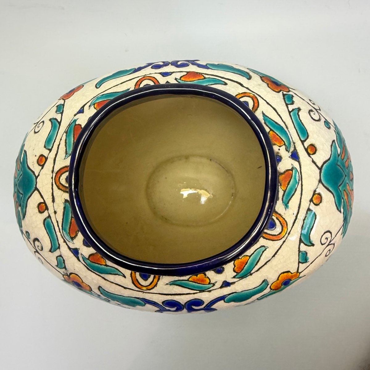 "iznik" Ceramic Vase By Charles Catteau For Boch Keramis -photo-4