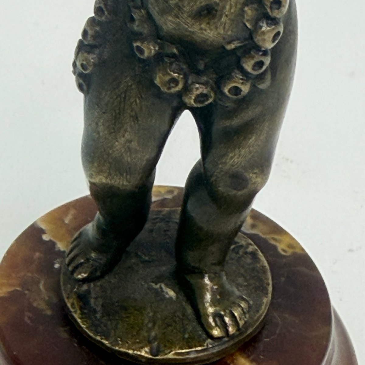 A Bronze "love" On An Onyx Pedestal-photo-6