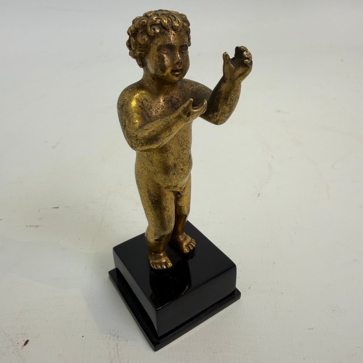 Putto en bronze doré -photo-7