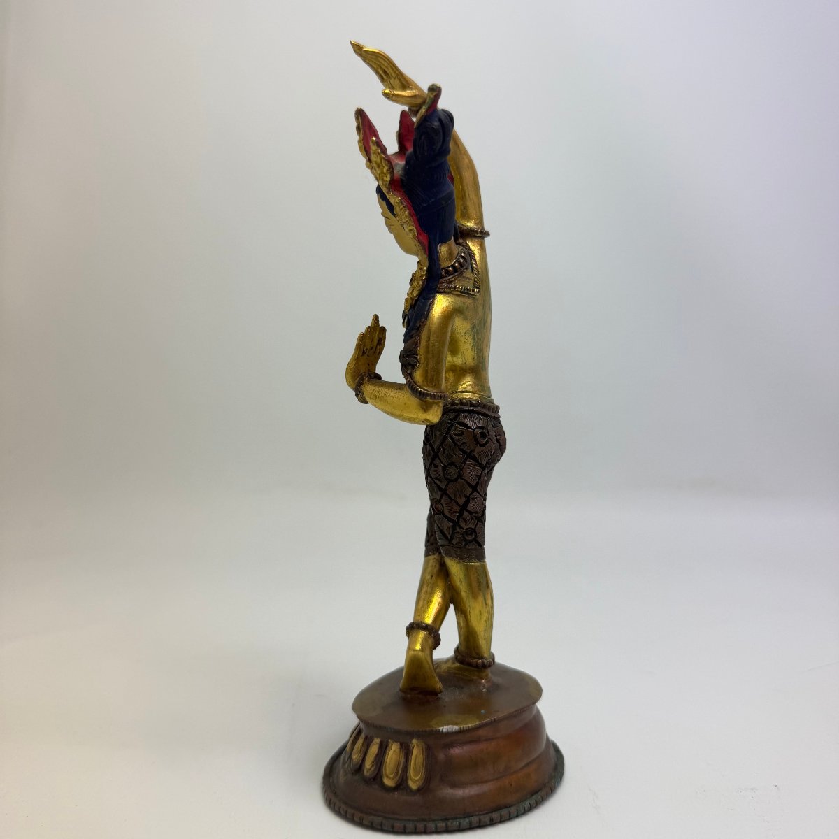Sculpture en bronze doré représentant Maya Devi -photo-8