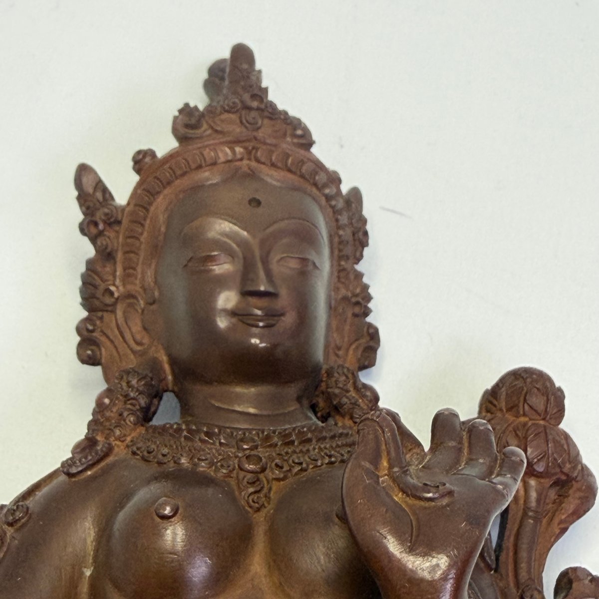 Ancient Bronze Sculpture Depicting Buddha Tara -photo-2
